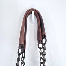 Load image into Gallery viewer, AllSaints Quilt Chain Bag Genuine Leather Tie-Dye Brown Ombre Tote Shoulder
