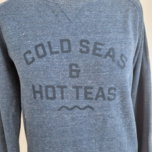 Load image into Gallery viewer, Stanley Stella Sweatshirt Cold Seas &amp; Hot Teas Wild Swimming Blue Cotton Medium
