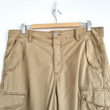 Load image into Gallery viewer, M&amp;S Cargo Trousers Beige UK 16 Reg Utility Jogger Combat Pants Chinos Stone
