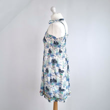 Load image into Gallery viewer, Paul &amp; Joe Sister Dress Shirred Sundress Pastel Summer Casual Print Cotton 10
