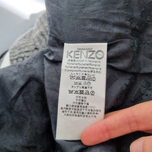 Load image into Gallery viewer, Kenzo Paris Coat Wool Mohair Grey Textured Peacoat Oversized Lined 8 10 12
