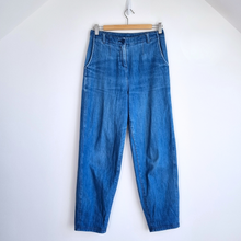 Load image into Gallery viewer, Seasalt Cornwall Jeans Trousers Stones Throw Barrel Pleated High Rise Blue UK 8
