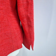 Load image into Gallery viewer, Talbots Blazer Jacket Red Coral UK 12 Italian Fabric Smart Tailored Work Classic
