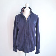 Load image into Gallery viewer, M&amp;S Zip Up Sweatshirt Jacket UK 14 Women Blue Casual Athleisure Fleece Lined
