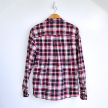 Load image into Gallery viewer, Fat Face Men's Shirt Pink Check 100% Cotton Long Sleeve Button Medium Plaid

