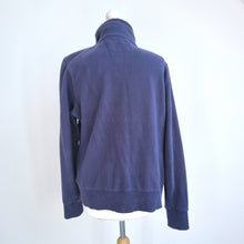 Load image into Gallery viewer, M&amp;S Zip Up Sweatshirt Jacket UK 14 Women Blue Casual Athleisure Fleece Lined

