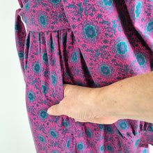 Load image into Gallery viewer, Vintage Laura Ashley Dress Pockets Button Pink Belted 100% Cotton Cottagecore 12
