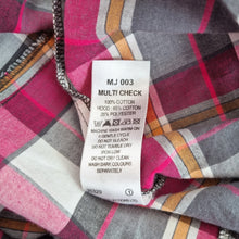 Load image into Gallery viewer, Joe Browns Shirt Plaid Removable Hood Check Snap Pink Cotton Tunic Plus Size 32
