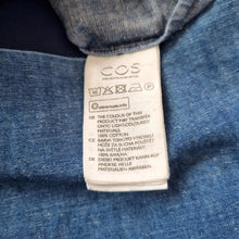 Load image into Gallery viewer, COS Denim Dress Shift 12 Dark Blue 100% Cotton Pockets Work Knee Length Office
