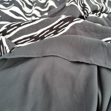 Load image into Gallery viewer, Whistles Dress Mini Animal Print Babydoll Smock Lined Grey Work Long Sleeves 8
