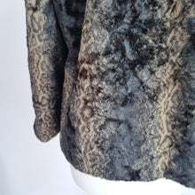 Load image into Gallery viewer, M&amp;S Faux Fur Jacket Per Una Swing Coat Brown Short Lined Evening Party Medium
