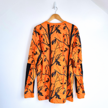 Load image into Gallery viewer, Carhartt WIP T-shirt Orange Long Sleeves Top 100% Cotton Leaf Print Thick XL
