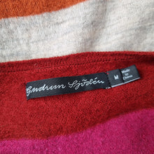 Load image into Gallery viewer, Gudrun Sjoden Cardigan 100% Wool Belted Striped Pocket Multicoloured Medium
