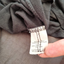 Load image into Gallery viewer, Made in Italy 100% Silk Blouse Brown Top Floaty Lined Dolman Sleeves One Size
