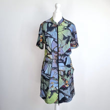 Load image into Gallery viewer, &amp; Other Stories Dress Floral Print Full Zip Pockets Party Shirt Tulip UK 8 EU 36
