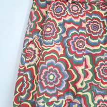 Load image into Gallery viewer, The Ragged Priest Trousers Psychedelic Floral Print Belted Wide Leg Pastel 14
