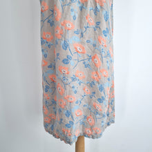 Load image into Gallery viewer, Seasalt Cornwall Scenic Dress 100% Linen Tunic Grey Pastel Short Floral Size 10
