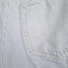Load image into Gallery viewer, Zara Jeans Off-White UK 14 Kick Flare High Rise Ankle Denim Summer Trousers EU42
