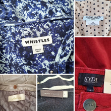 Load image into Gallery viewer, Bundle Clothes UK 6 8 5 Pieces Ladies NYDJ Jaeger Whistles Real Leather Job Lot
