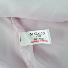 Load image into Gallery viewer, Marlon Nylon Satin Nightdress UK 20 22 Pastel Pink Lace Trim Midi Camisole
