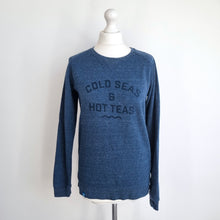 Load image into Gallery viewer, Stanley Stella Sweatshirt Cold Seas &amp; Hot Teas Wild Swimming Blue Cotton Medium
