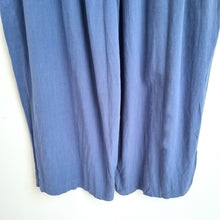 Load image into Gallery viewer, Yours Wide Leg Trousers 30 32 Plus Size Blue Pockets Palazzo Elastic High Waist
