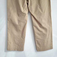 Load image into Gallery viewer, M&amp;S Beige Trousers Straight Leg UK 16 Tailored Smart Casual Chino Neutral Cotton
