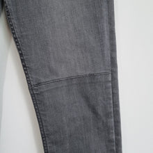 Load image into Gallery viewer, AllSaints Jeans Mast Fit W 28 Skinny Grey Panel Raw Hem Stretch Low Rise Grunge
