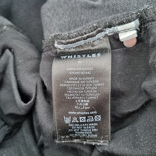 Load image into Gallery viewer, Whistles Skinny Jeans Black UK 30 High Rise Denim Stretch Slim Fit Faded Pockets
