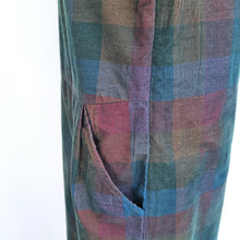 Load image into Gallery viewer, Seasalt Cornwall Dress Corduroy Martingale Check Pockets Shift Lined Size 8 Tall
