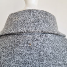 Load image into Gallery viewer, Sleeveless Belted Duster Jacket Waistcoat Grey Midi Pockets Trenchcoat One Size
