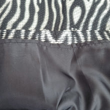 Load image into Gallery viewer, Next Mini Skirt Zebra UK 14 Black White Print Animal Office Party Lined Work
