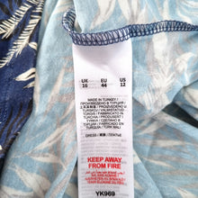 Load image into Gallery viewer, Joe Browns Maxi Dress Jersey Navy Blue Floral Leaf Print Stretch Summer Size 16
