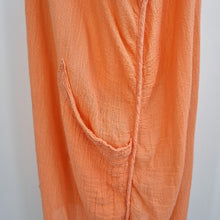 Load image into Gallery viewer, Join Clothes Kaftan Beach Coverup Midi Orange Pockets Muumuu Dress One Size
