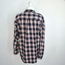 Load image into Gallery viewer, Next Checked Shirt Plaid UK 20 100% Cotton Blouse Black Red Lumberjack Tunic
