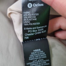 Load image into Gallery viewer, M&amp;S Woman Shift Dress UK 16 Colour Block Beige Navy Smart Work Office Lined
