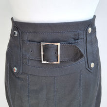 Load image into Gallery viewer, Karen Millen Pencil Skirt Black Belt Buckle High Rise Knee Length Work Y2K 8
