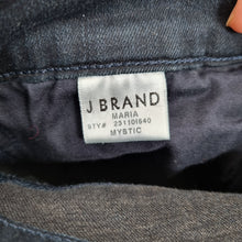 Load image into Gallery viewer, J Brand Skinny Jeans Maria Size W24 Dark Wash Blue Stretch Denim Drainpipe Mid
