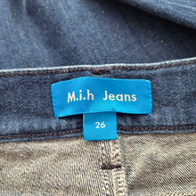 Load image into Gallery viewer, 2 Mih Paris Jeans Bundle 26 Mid Rise Cropped Slim Fit Dark Mid Wash Stretch
