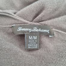 Load image into Gallery viewer, Tommy Bahama Taupe Waterfall Cardigan M Open Drape Cotton Blend Luxury Layer
