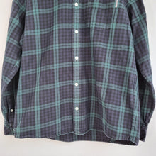 Load image into Gallery viewer, Carhartt Men&#39;s Check Shirt Bell Plaid Thick 100% Cotton Navy Long Sleeves Medium
