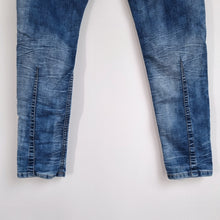 Load image into Gallery viewer, Diesel Krooley Jogger Jeans Men&#39;s Tapered Ripped Destroyed Blue Sweatpants W 26
