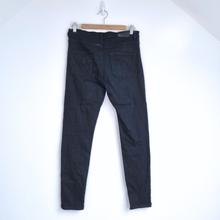 Load image into Gallery viewer, Whistles Black Skinny Jeans Mid Rise Stretch Denim W30 Minimalist Capsule
