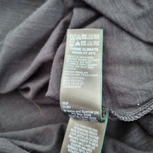 Load image into Gallery viewer, Marks &amp; Spencer T-shirt UK 24 Black V Neck Long Sleeves Cotton Modal Top
