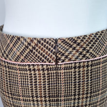 Load image into Gallery viewer, Vintage Kookai Mini Skirt UK 10 Y2K Heritage Check Wool Brown Traitors Claudia
