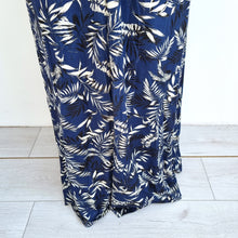 Load image into Gallery viewer, Joe Browns Maxi Dress Jersey Navy Blue Floral Leaf Print Stretch Summer Size 16

