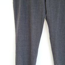 Load image into Gallery viewer, Aquascutum Trousers Wool Slim Fit Grey Checked Tweed Stretch Dress Pants Work 14
