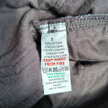 Load image into Gallery viewer, The White Company Corduroy Trousers UK 8 Dark Grey Slim Leg Ankle Zip Jeans
