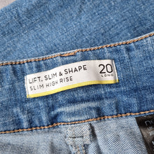 Load image into Gallery viewer, Next Lift Slim &amp; Shape Jeans Slim High Rise Mid Blue Stretch Slimming 20 Long
