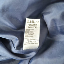 Load image into Gallery viewer, M&amp;S Lightweight Hooded Raincoat Jacket Medium Navy Blue Removable Parka Pockets
